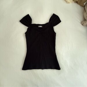 Reformation Black Women's off shoulder Top